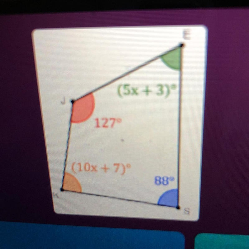 Find the measure of angle E-example-1