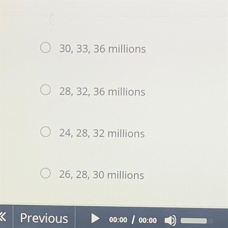 The population, P(t), in millions, of a country, in year t, is given by the formula-example-1