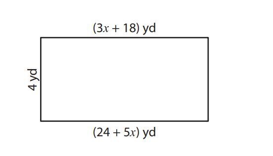 1. What is the Area of the rectangle in terms of X? 2. What is the value of X?-example-1