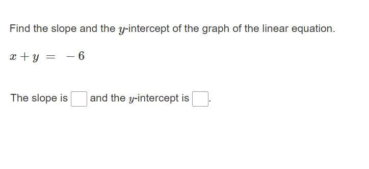 What is the slope and the y intercept-example-1