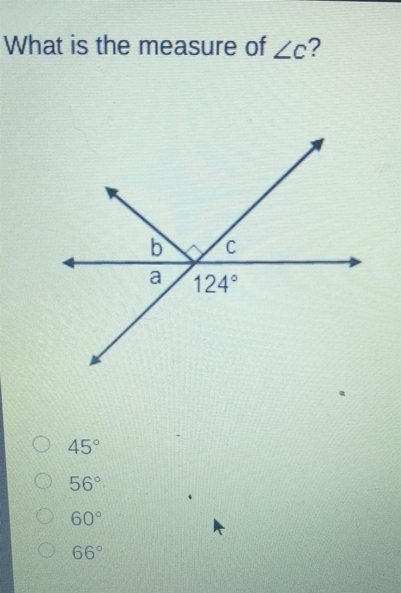 What is the measure of c?​-example-1