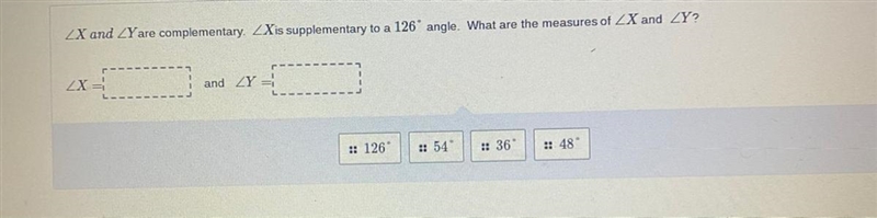 Angle x = angle y =-example-1