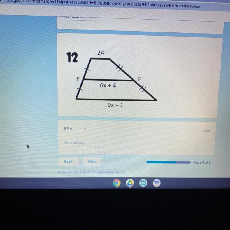 Find the length of each trapezoid.-example-1