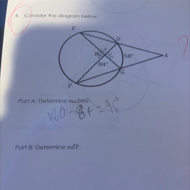 Considere the diagram below determine DHG-example-1