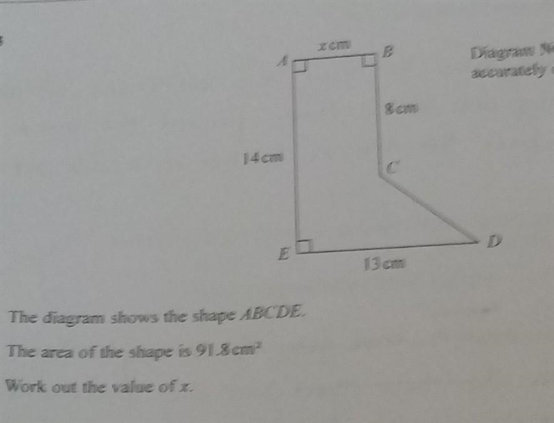 Work out the value of x.​-example-1