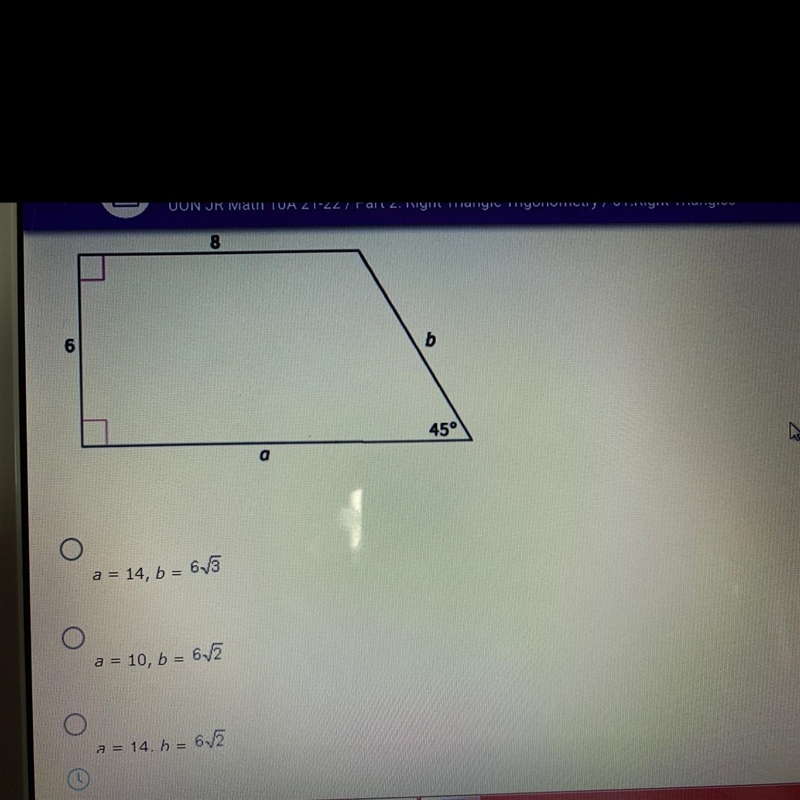 Find the values of a and b.-example-1