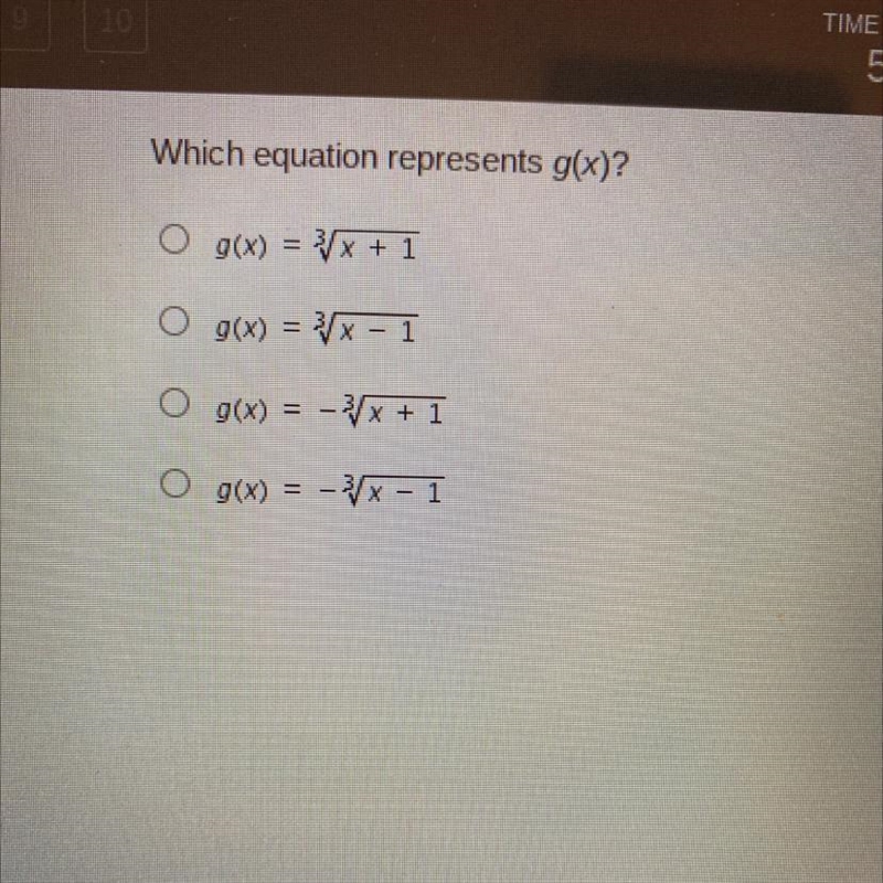 Which equation represents g(x)?-example-1