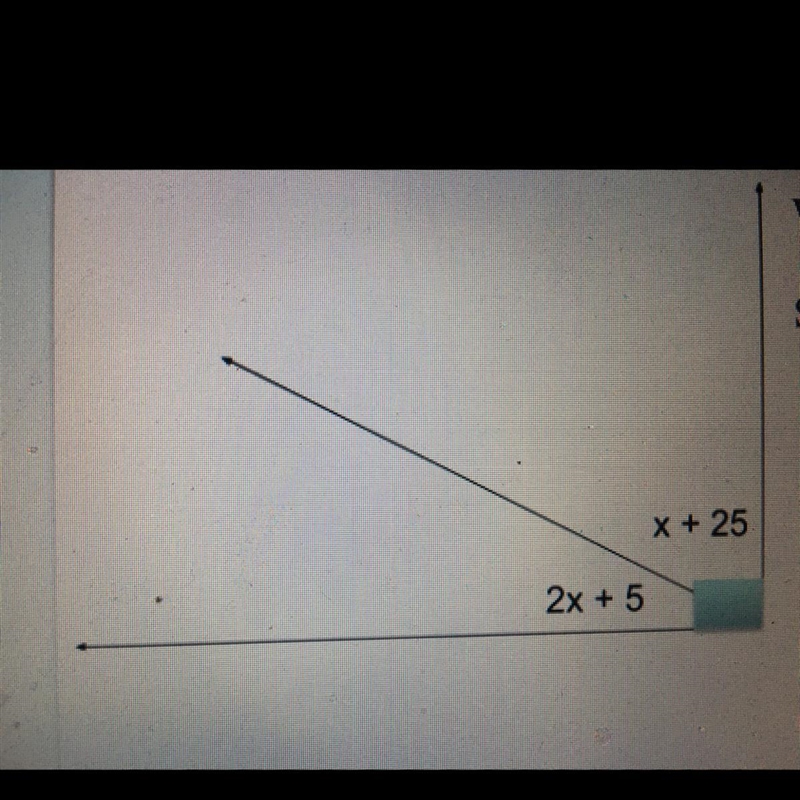 Find the value of x. what is the relationship of these 2 angles? set up and solve-example-1