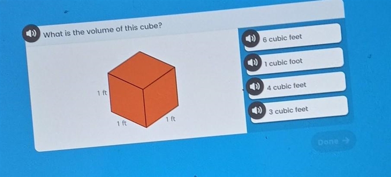 What is the volume of this cube​-example-1