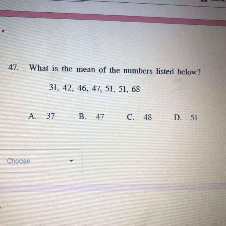 What is the mean of the numbers listed below ?-example-1