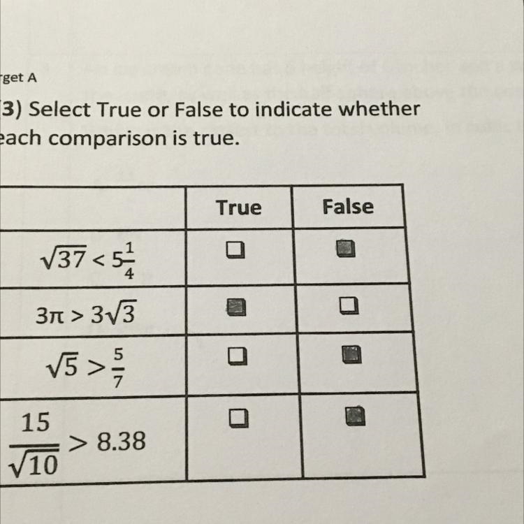 Which are true and false?-example-1