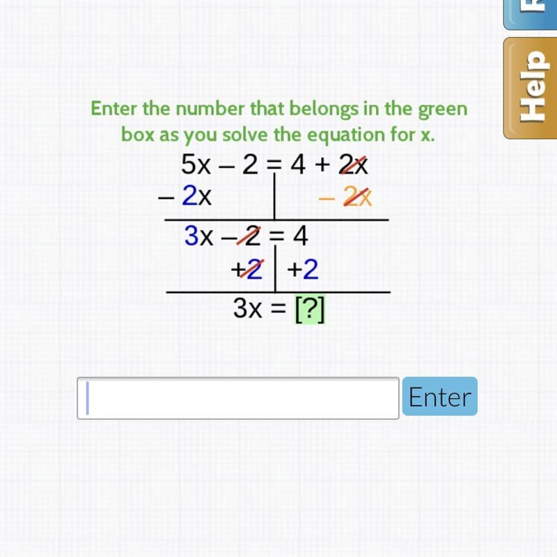 Enter the number that belongs in the green box-example-1