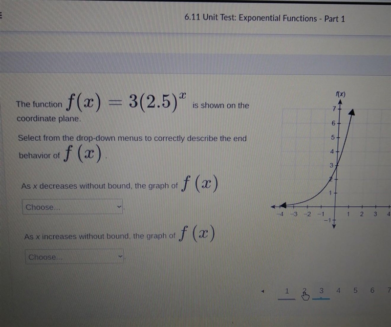 1: approaches y=0 increases without bound decreases without bound ​-example-1