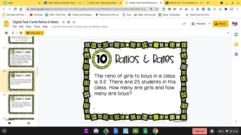 the ratio of boys to girls in a class is3:2 there are 25 students in this class how-example-1