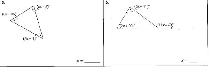 Solve for x. Would like if both could be answered if not just answer one.-example-1