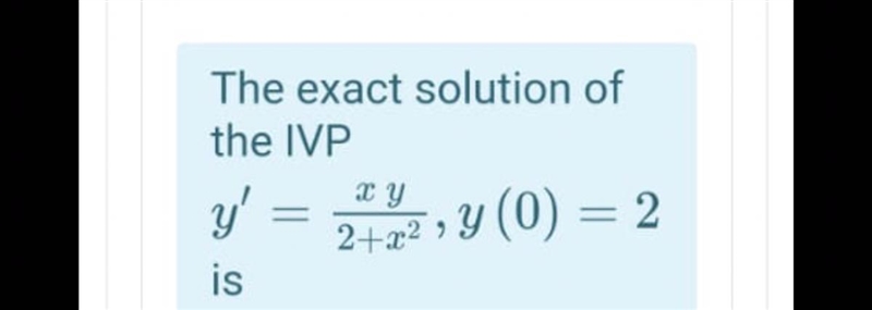 The exact solusion of the IVP-example-1