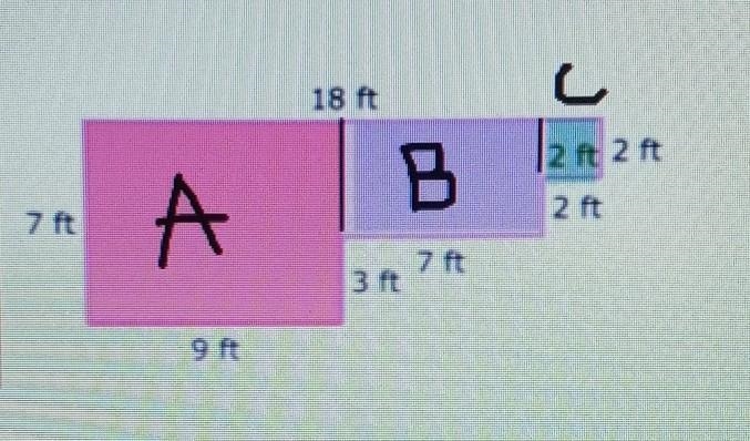 What are the areas of the shapes? ​-example-1