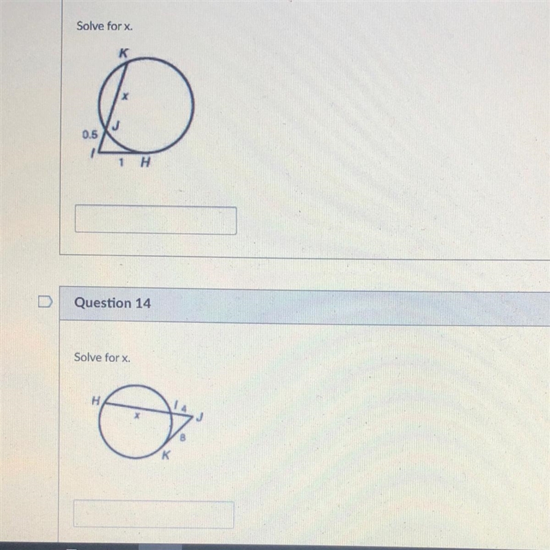 ANYONE KNOWS THE ANSWER FOR THESE TWO QUESTIONS?? Help please. Solve for x.-example-1