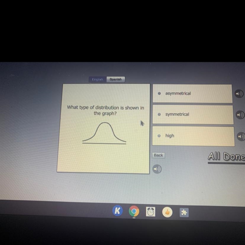 What type of distribution is shown in the graph?-example-1