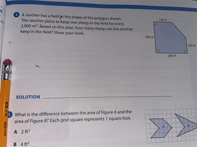 Help me quick!! A rancher has a field in the shape of the polygon shown.-example-1