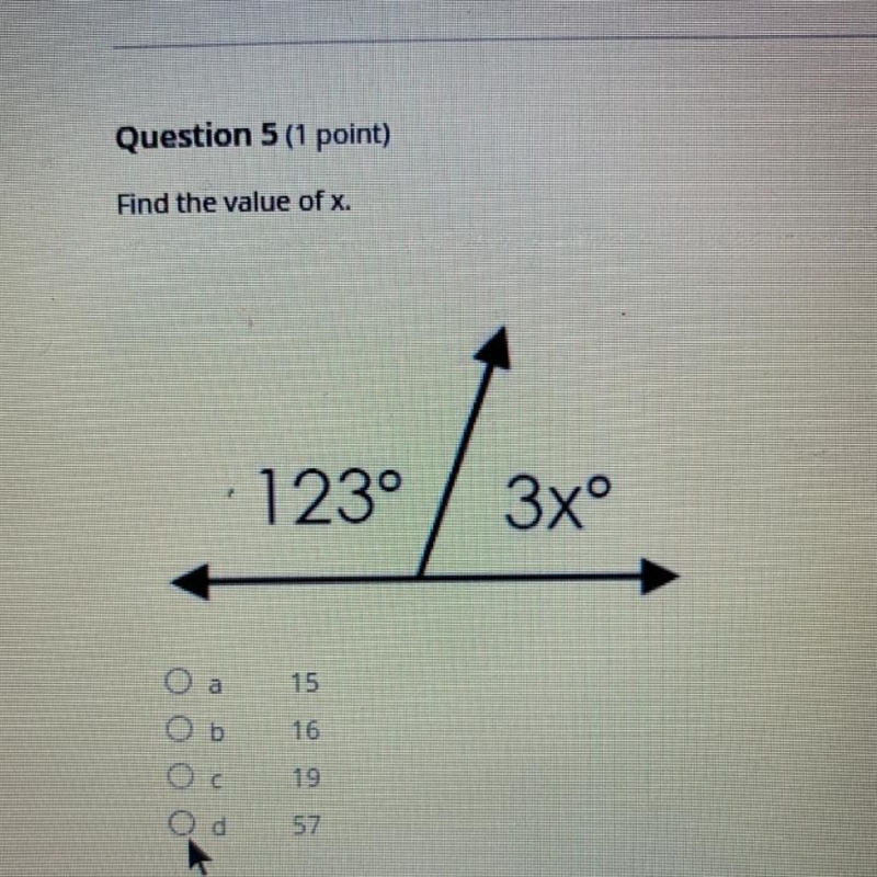 Find the value of x. PLEASE HELP this test is timed <3-example-1