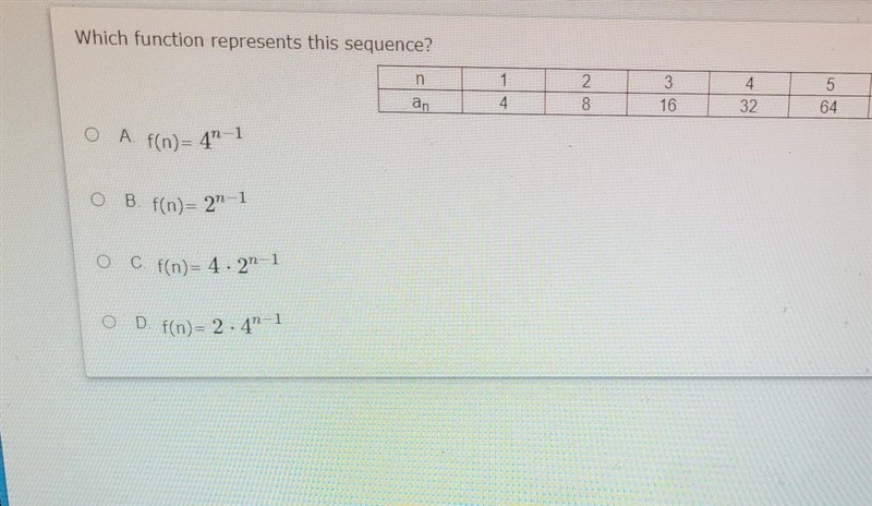 Which function represents this sequence ​-example-1