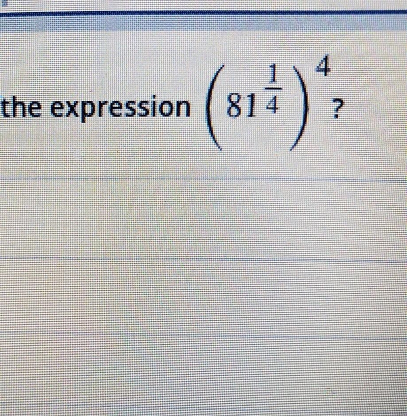 What is the value of the expression? A. 3 B. 12 C. 27 D. 81​-example-1