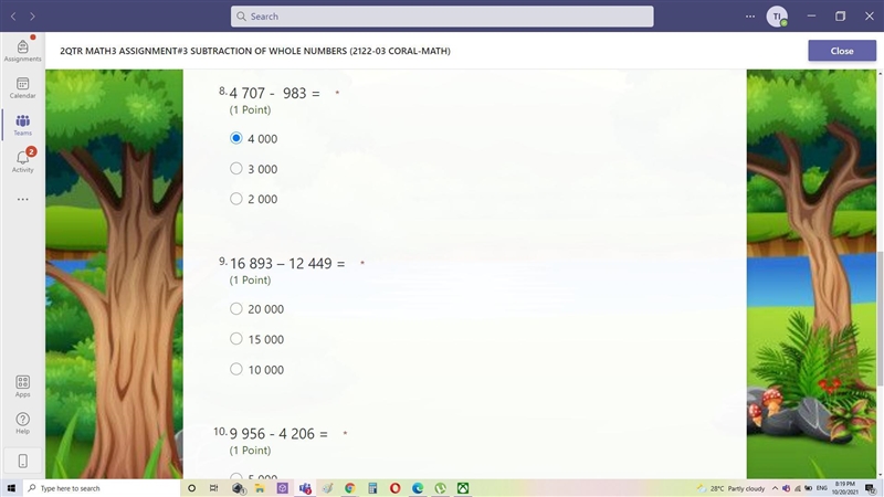 Round off the numbers then add to find the estimated difference. ANSWERS ARE INCORRECT-example-2