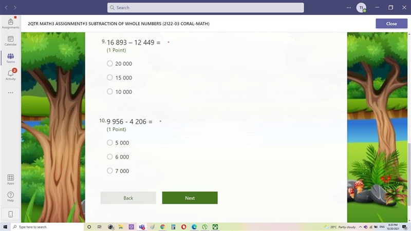 Round off the numbers then add to find the estimated difference. ANSWERS ARE INCORRECT-example-3