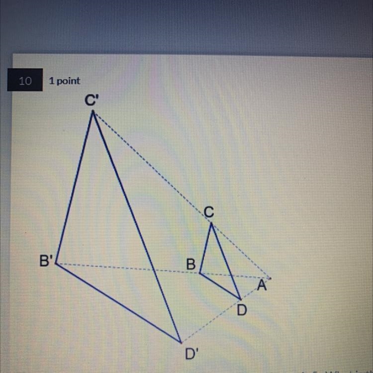 If the distance from C to C’ is 8 and the scale factor is 5. What is the distance-example-1