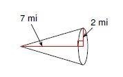 What is the volume of the cone? Use 3.14 for π, and round to the nearest tenth.-example-1