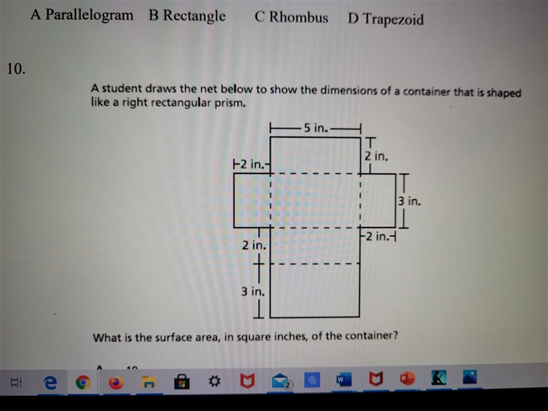 What is the surface area, in square inches, of the container?-example-1