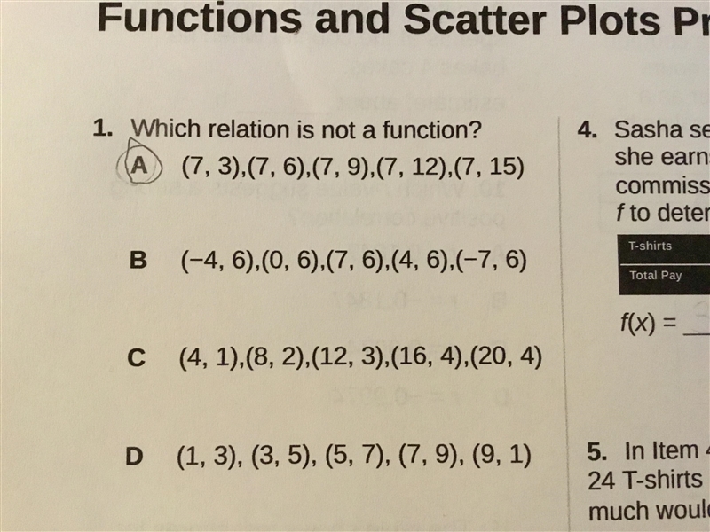 Help me with #1 please :) Is it A?-example-1