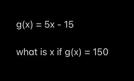 I know how to solve this but i don’t understand what it means by “what is x if g(x-example-1