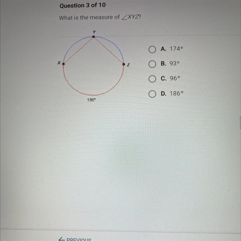 What is the measure of angle xyz?-example-1