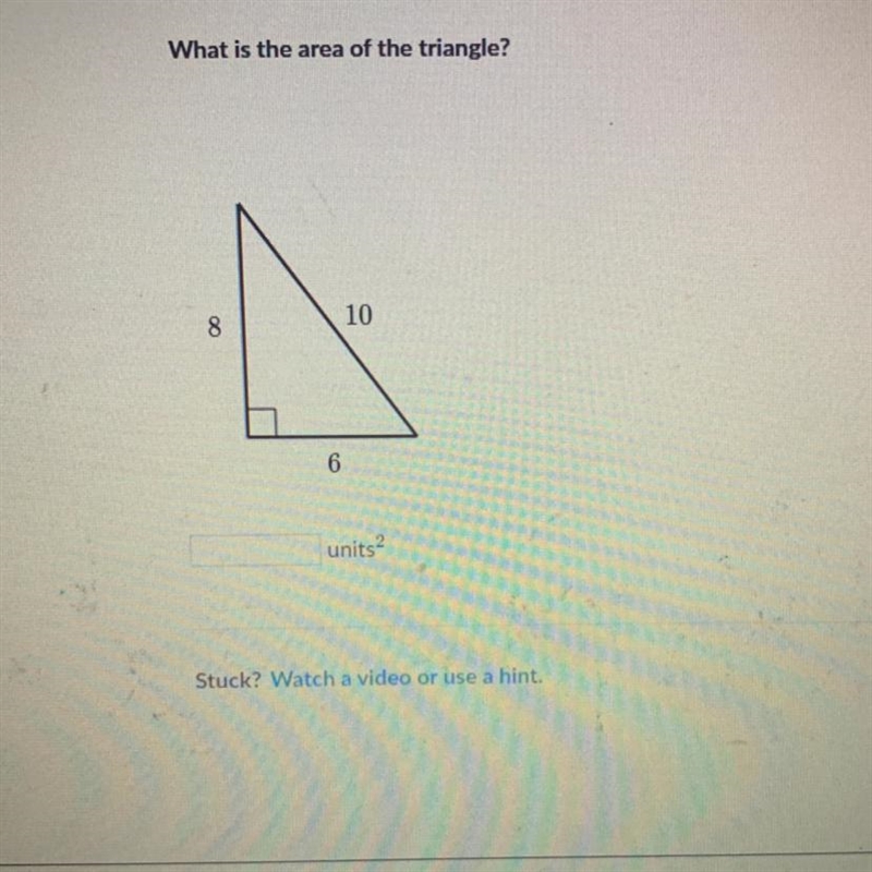 What is the area of the triangle-example-1