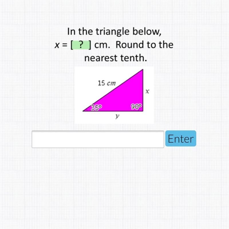 What does x = and round to the nearest tenth-example-1