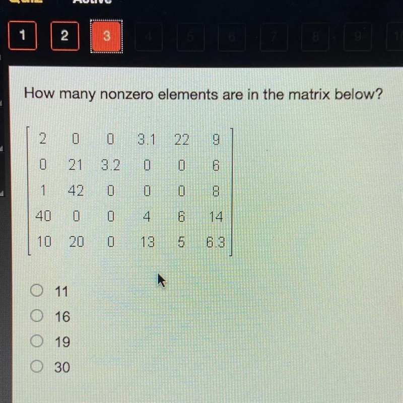 How many nonzero elements are in the matrix below?-example-1