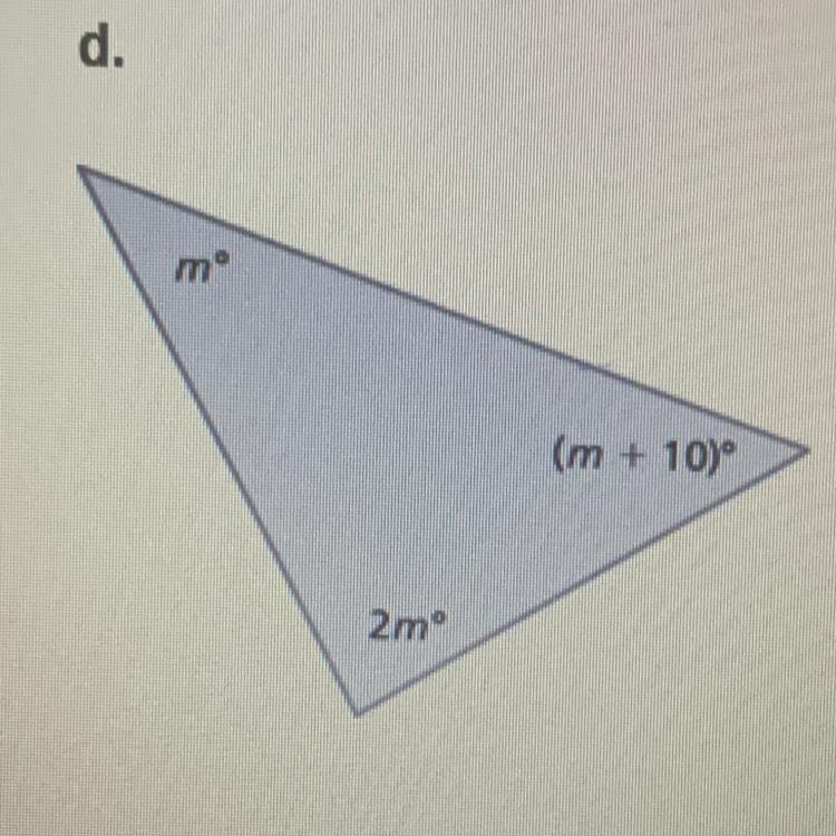 ILL GIVE BRAINILEST: Write an equation for the triangle and solve the equation to-example-1