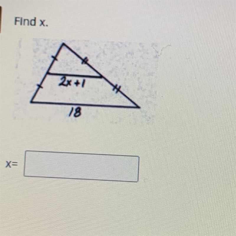 Find x. Please help! Oh-example-1