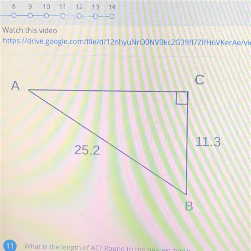 What is the length of AC? What is the measure of angle A? What is the measure of angle-example-1