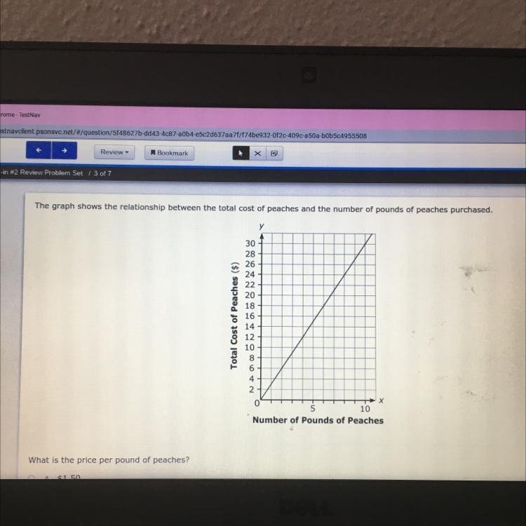 A . 1.50 B. 2.00 C. 2.50 D. 3.00 Help ASAP plzzzz-example-1