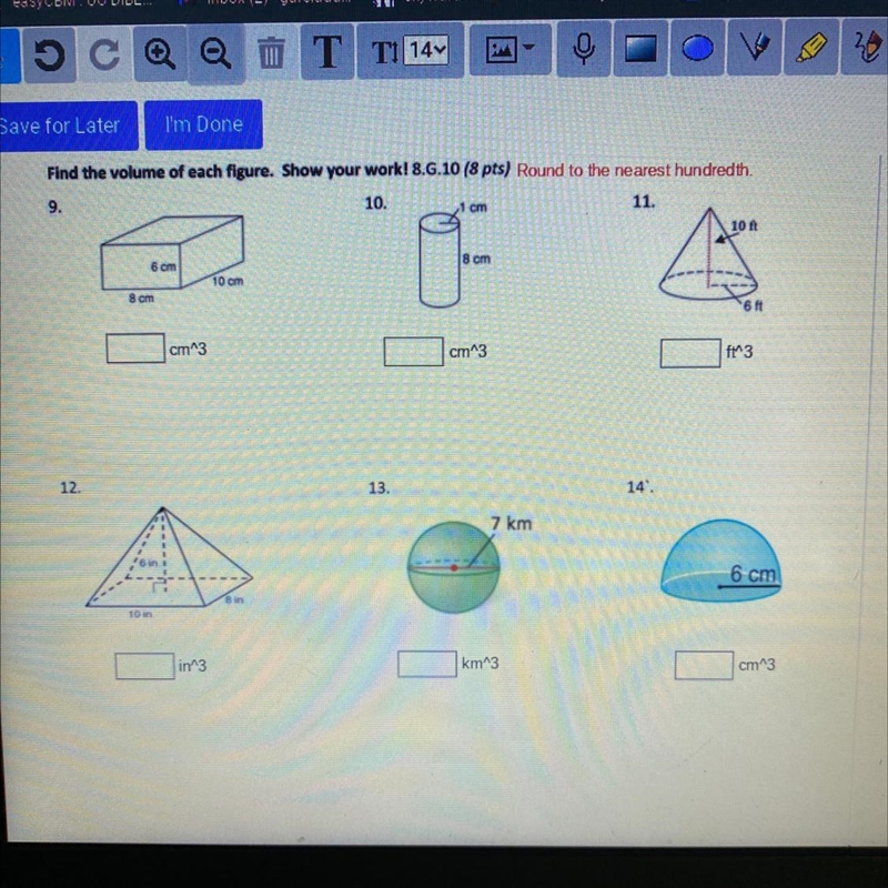 Find the volume for each figure and round to the nearest hundredth.-example-1