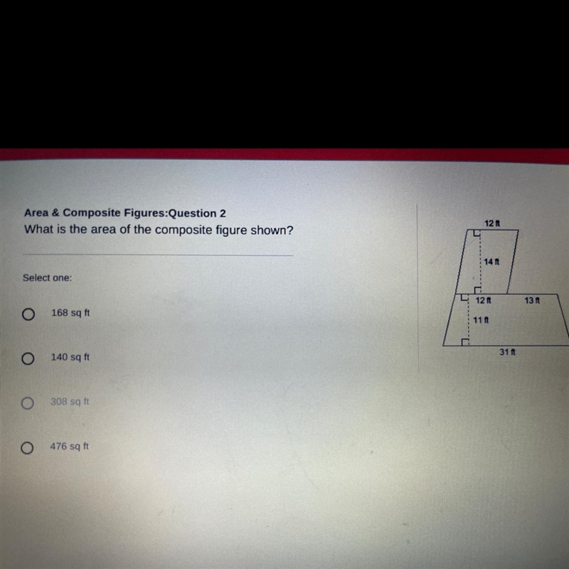 I need help the question is what is the are of the composite figure-example-1