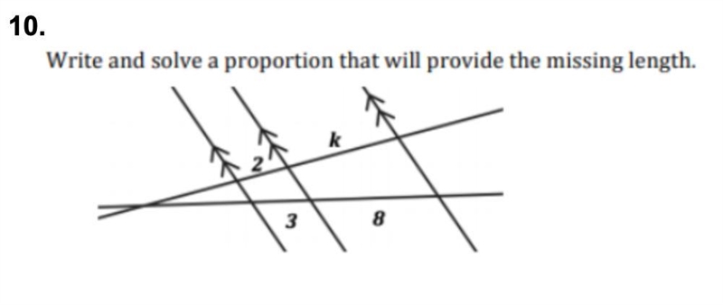 Write and solve using a proportion to find the missing length!!!!-example-1