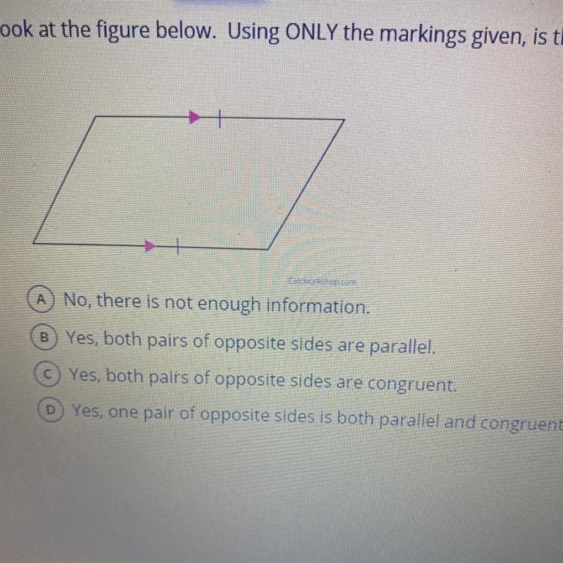 Look at the figure. Using only the markings given , is there enough information to-example-1