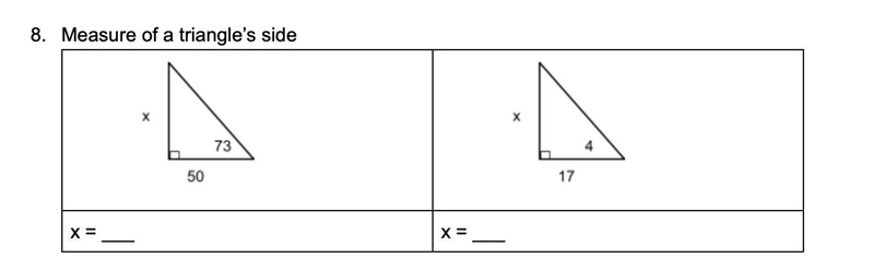 Help with the Measure of a triangle’s side-example-1