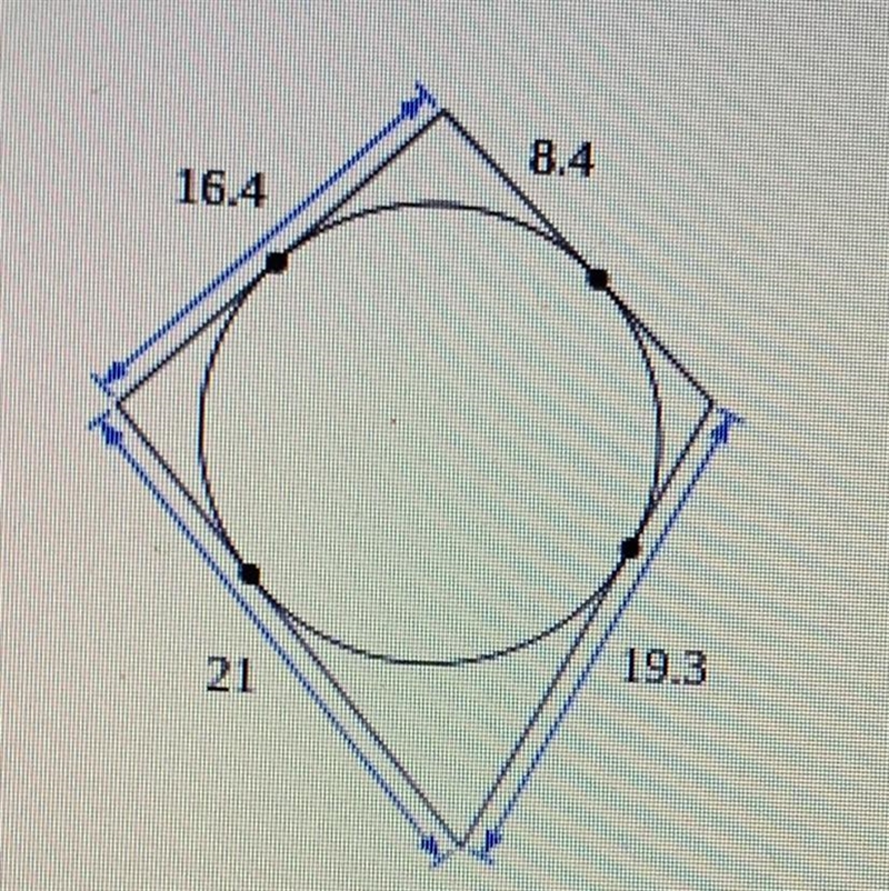 Find the perimeter of each polygon. Assume that lines which appear to be tangent are-example-1