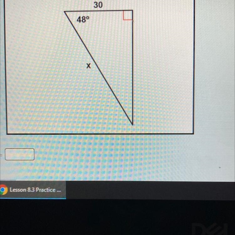 Find the missing side. round your answer to the nearest tenth. PLEASE HURRY!-example-1