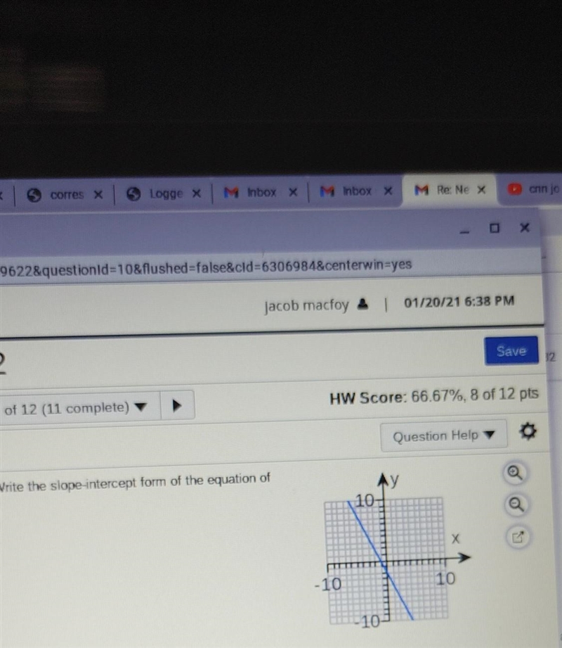 Need help with the slope​-example-1